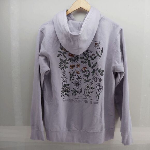 BSR by Samii Ryan Tops - BSR by Samii Ryan‎ Womens Small Hoodie Pullover Politics Fleurs Flowers Lavender
